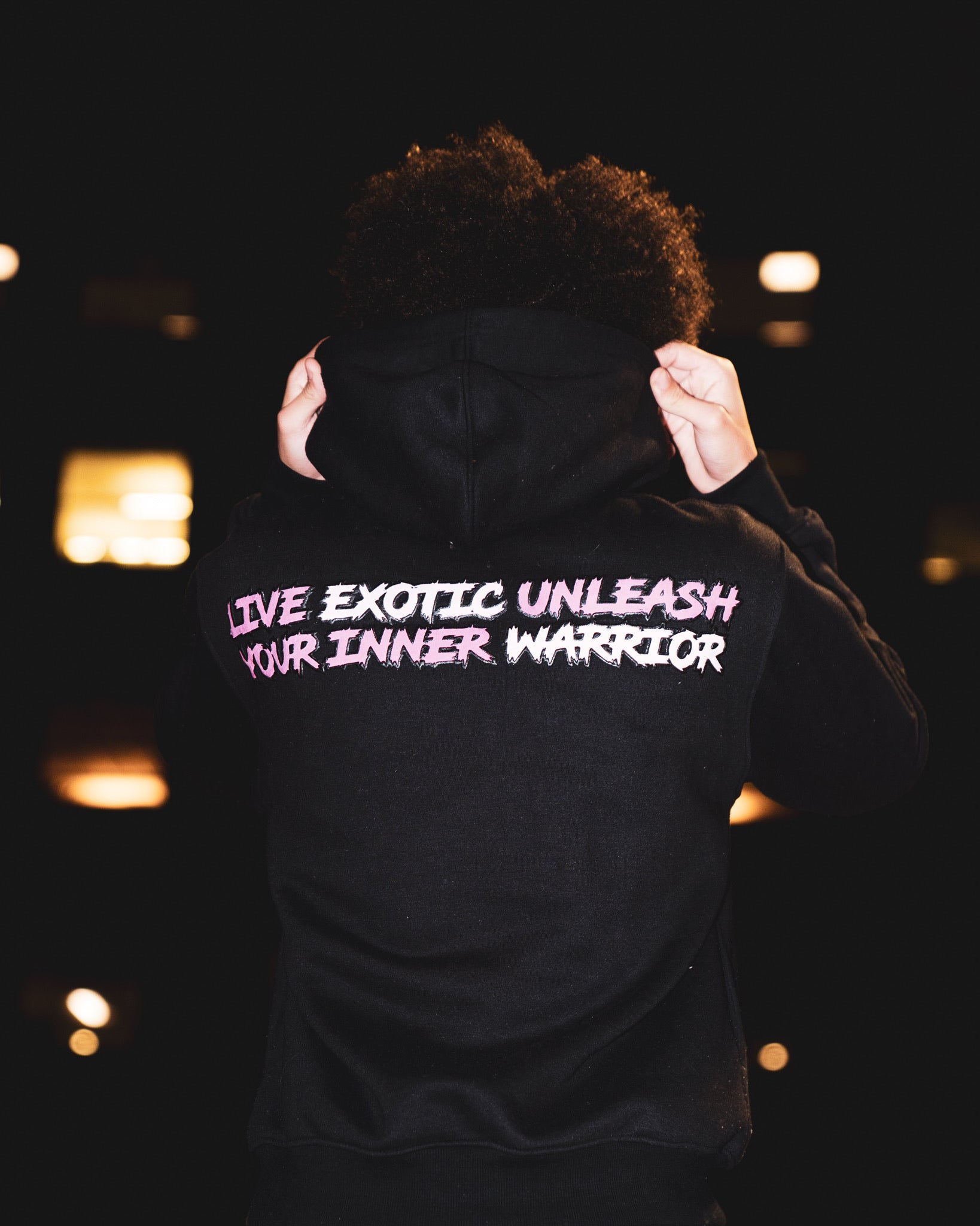 Black Exotic Warrior Hoodie