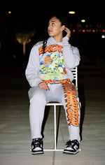 Load image into Gallery viewer, Grey Skull Sweatpants
