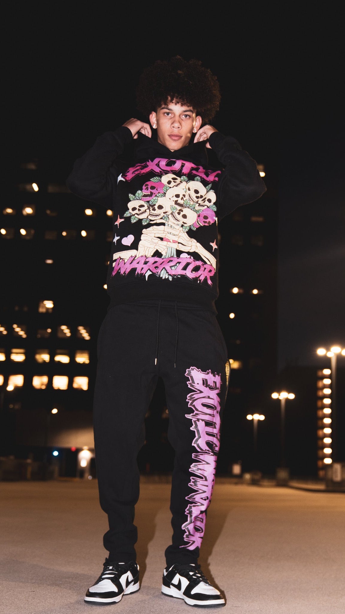 Black Skull Sweatpants