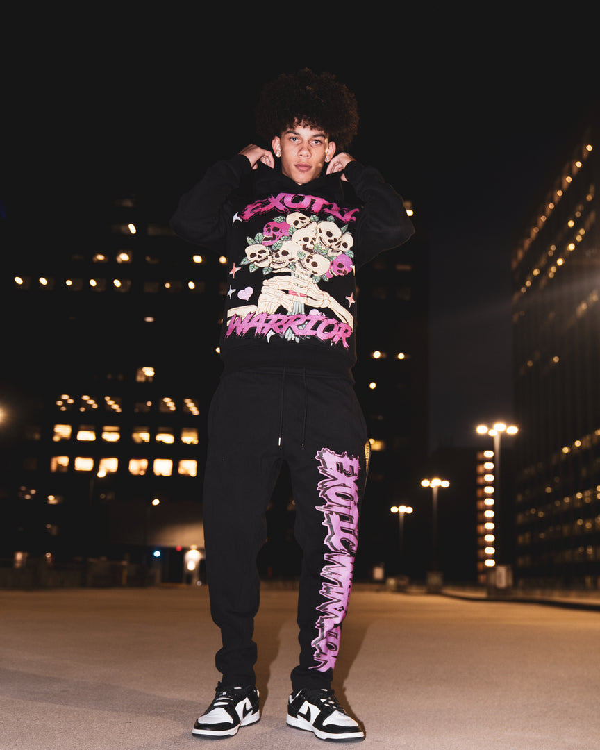Black Skull Sweatpants