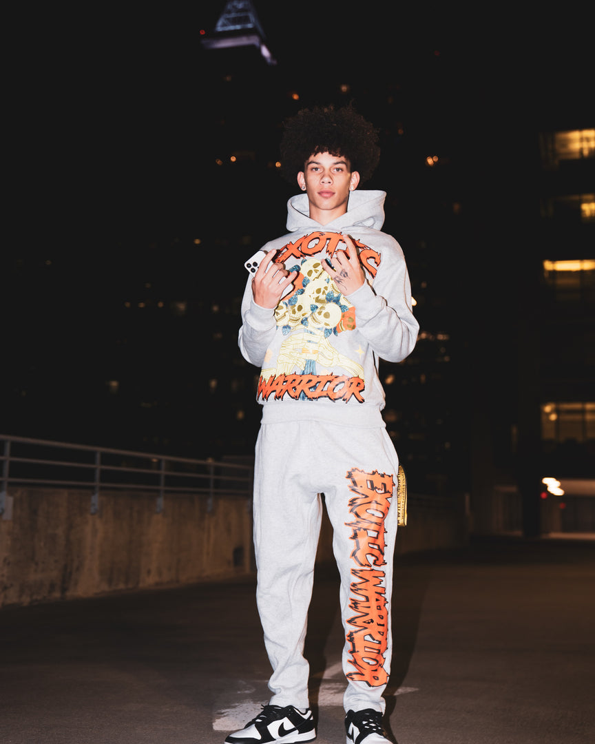 Grey Skull Sweatpants